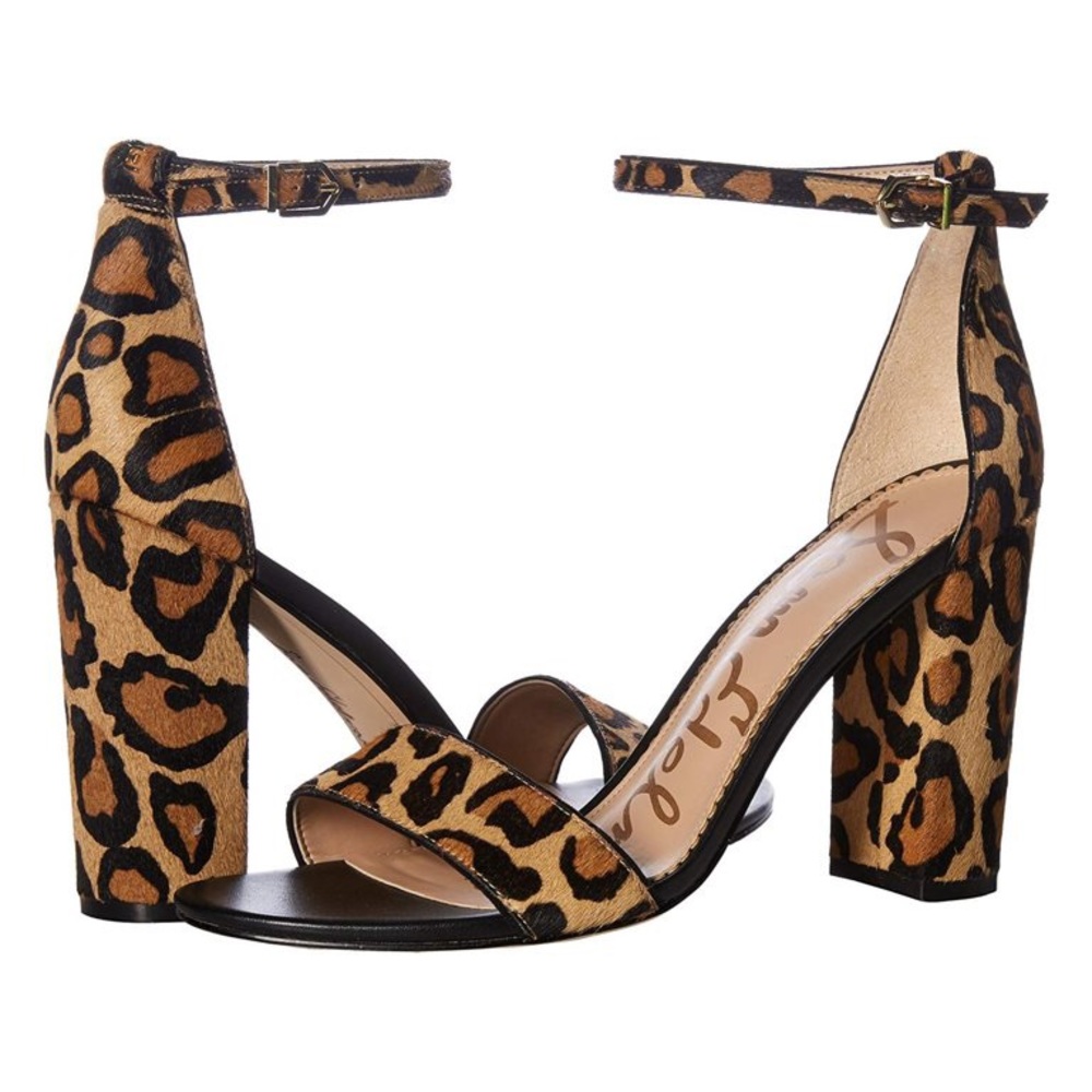 Sam Edelman Women's Shoes Yaro Leather Open Toe Casual Ankle Strap Sandals